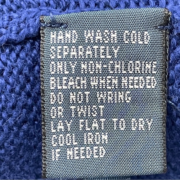 POLO Ralph Lauren Men's 100% Cotton Quarter-Zip Knit Dark Navy Blue Sweater - Picture 4 of 6